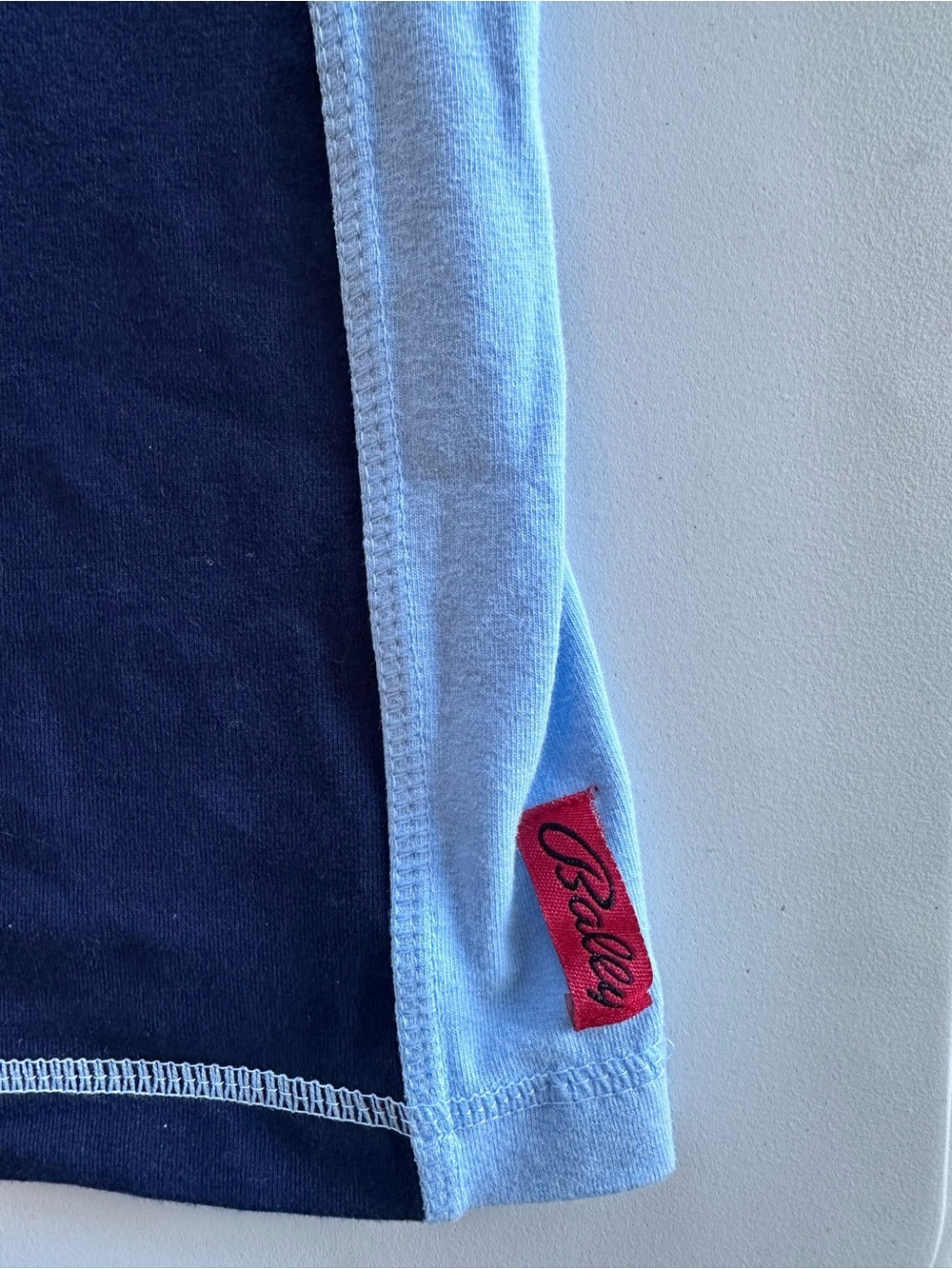 Bally Navy Tank With Built in bra with Light Blue Trim - Picture 2 of 4